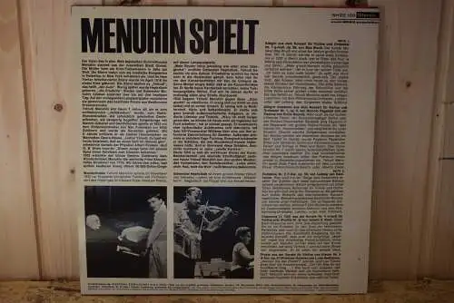 Yehudi Menuhin ‎– Spielt Beethoven, Bach, Paganini, Bruch