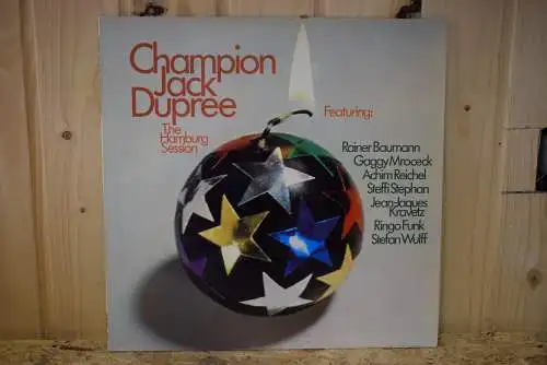 Champion Jack Dupree Featuring Rainer Baumann, Gaggy Mrocek, Achim Reichel, Steffi Stephan, Jean-Jaques Kravetz, Ringo Funk, Stefan Wulff ‎– The Hamburg Session