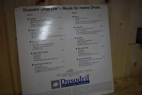 Dusodril - "Pop Life"  Werbesampler mit klasse Tracklist von Men at Work bis Toto , in Top  Zustand 