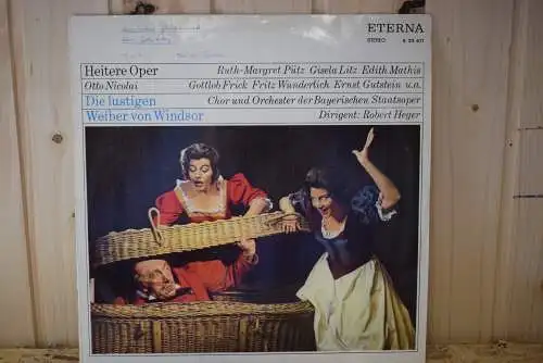 Otto Nicolai, Ruth-Margret Pütz, Gisela Litz, Edith Mathis, Gottlob Frick, Fritz Wunderlich, Ernst Gutstein, Chor Und Orchester Der Bayerischen Staatsoper Dirigent: Robert Heger ‎– Die Lustigen Weiber Von Windsor