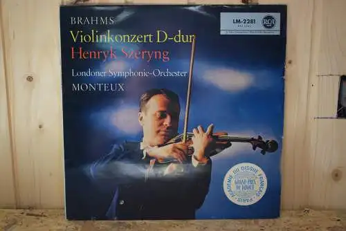 Brahms - Henryk Szeryng, Monteux, Londoner Symphonie-Orchester ‎– Violin Konzert D-Dur