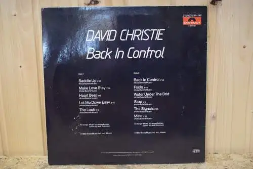 David Christie ‎– Back In Control