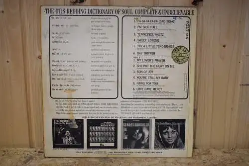 Otis Redding ‎– The Otis Redding Dictionary Of Soul - Complete & Unbelievable