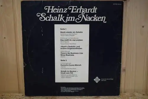 Heinz Erhardt ‎– Schalk Im Nacken