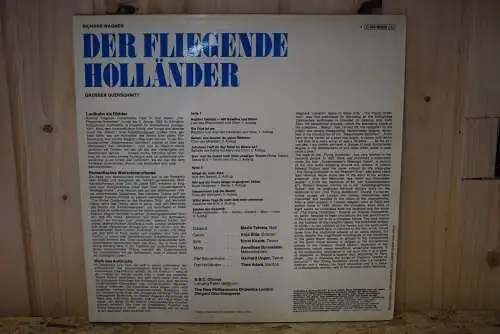Richard Wagner, Theo Adam ∙ Anja Silja ∙ Martti Talvela, Gerhard Unger ∙ Ernst Kozub ∙ Annelies Burmeister, B.B.C. Chorus ∙ New Philharmonia Orchestra London, Otto Klemperer ‎– Der Fliegende Holländer (Grosser Querschnitt)