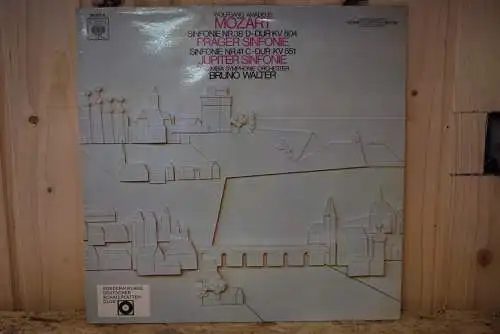 Wolfgang Amadeus Mozart - Columbia Symphonie Orchester, Bruno Walter ‎– Sinfonie Nr. 38 D-Dur KV 504, Sinfonie Nr. 41 C-Dur KV 551