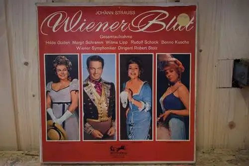 Johann Strauss / Hilde Güden, Margit Schramm, Wilma Lipp, Rudolf Schock, Benno Kusche, Wiener Symphoniker Dirigent: Robert Stolz ‎– Wiener Blut (Gesamtaufnahme)