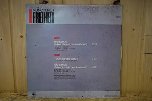  Münchener Freiheit ‎– Ohne Dich (Schlaf' Ich Heut Nacht Nicht Ein) (12" Maxi-Version)