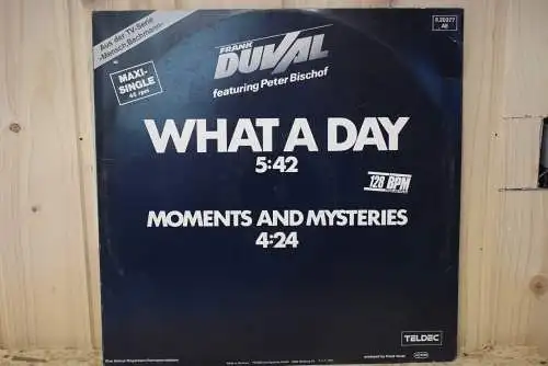  Frank Duval Featuring Peter Bischof ‎– What A Day