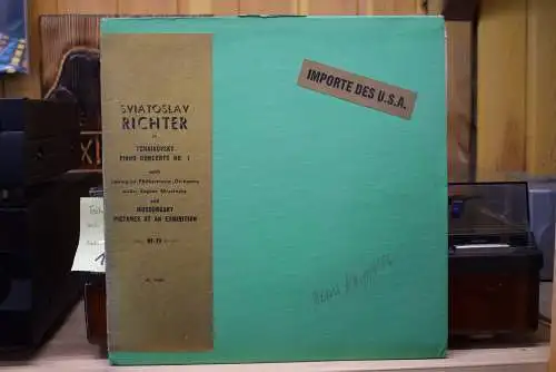 Sviatoslav Richter With Leningrad Philharmonic Orchestra Under Eugene Mravinsky ‎– Richter In Tchaikovsky Concerto & Mussorgsky Pictures At An Exhibition" Rare US Pressung aus dem Jahr 1963"