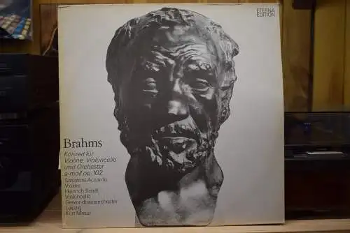 Brahms, Salvatore Accardo, Heinrich Schiff, Gewandhausorchester Leipzig, Kurt Masur ‎– Konzert Für Violine, Violoncello Und Orchester A-moll Op.102