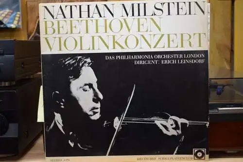 Nathan Milstein, Beethoven, Das Philharmonia Orchester London, Erich Leinsdorf ‎– Violinkonzert