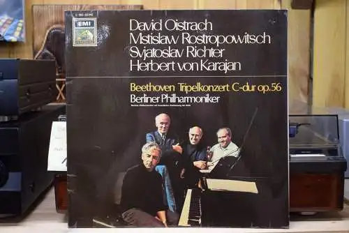 Beethoven - Berliner Philharmoniker, David Oistrach, Mstislaw Rostropowitsch, Svjatoslav Richter, Herbert von Karajan ‎– Tripelkonzert C-Dur Op.56