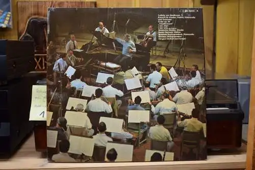 Beethoven - Berliner Philharmoniker, David Oistrach, Mstislaw Rostropowitsch, Svjatoslav Richter, Herbert von Karajan ‎– Tripelkonzert C-Dur Op.56