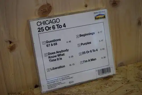 Chicago  – 25 Or 6 To 4