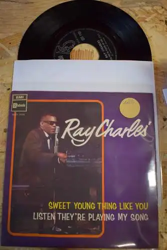 Ray Charles ‎– Listen They're Playing My Song / Sweet Young Thing Like You