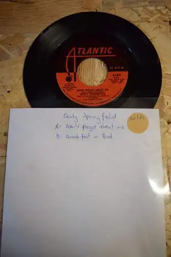 Dusty Springfield ‎– Don't Forget About Me / Breakfast in Bed