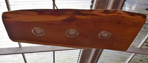 Deckenleuchte Eiche  , 3 LEDs dimmbar , 80cm Länge ,Oberfläche geölt (Leinoelfinis)