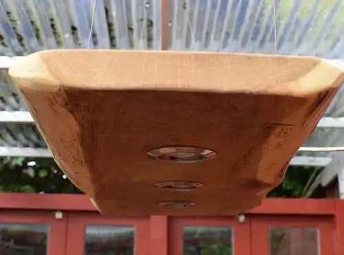 Deckenleuchte Eiche  , 3 LEDs dimmbar , 80cm Länge ,Oberfläche geölt (Leinoelfinis)