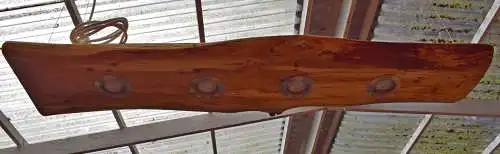 Deckenleuchte Eiche  , 4 LEDs dimmbar , 100cm Länge ,Oberfläche geölt (Leinoelfinis)