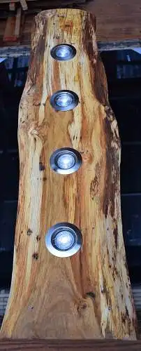 Deckenleuchte Eiche  , 4 LEDs dimmbar , 100cm Länge ,Oberfläche geölt (Leinoelfinis)
