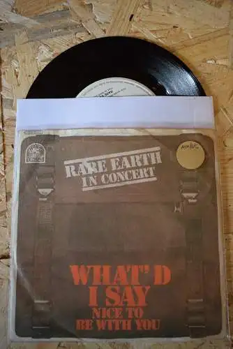 Rare Earth ‎– What'd I Say / Nice to be with you