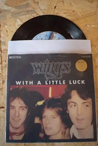 Wings  ‎– With A Little Luck / Backwards Traveller - Cuff Link