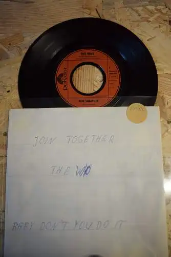 The Who ‎– Join Together / Baby , don't you do it 