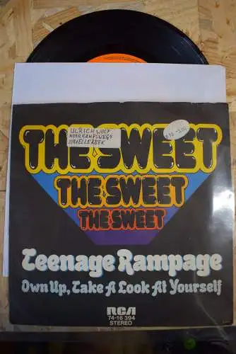 The Sweet ‎– Teenage Rampage / Own Up, Take A Look At Yourself