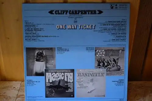 Cliff Carpenter Und Sein Orchester ‎– One Way Ticket