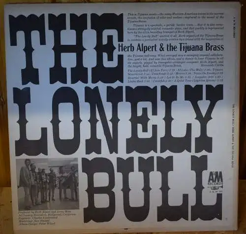 Herb Alpert & The Tijuana Brass ‎– The Lonely Bull