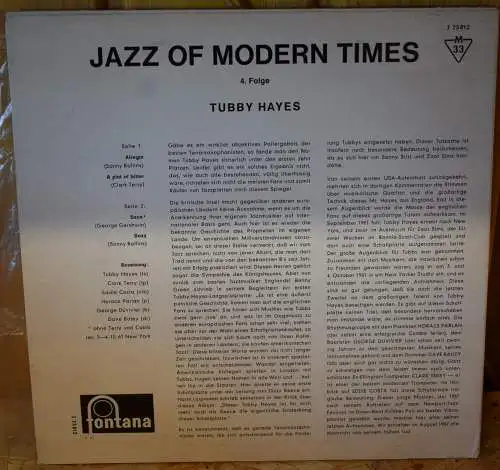 Tubby Hayes ‎– Jazz Of Modern Times 4. Folge