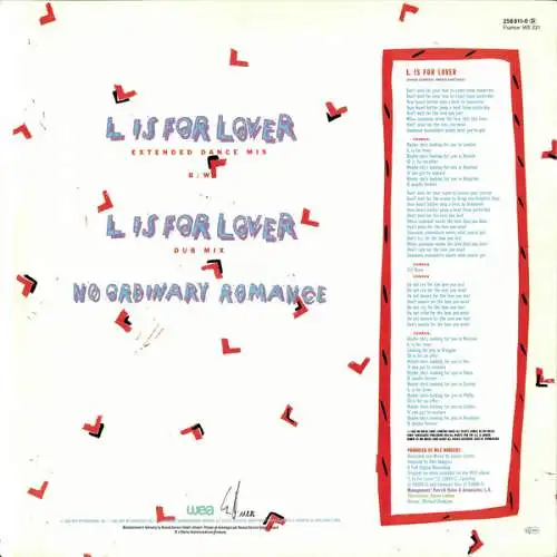 Al Jarreau ‎– L Is For Lover