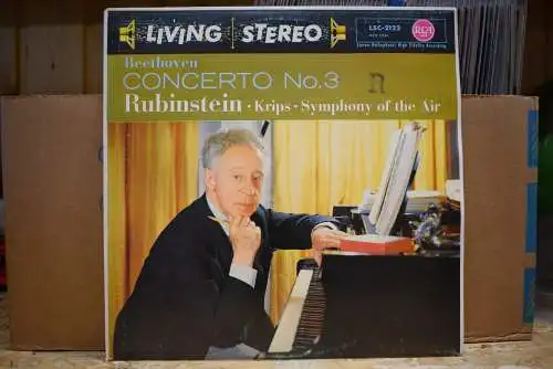 Beethoven : Rubinstein • Krips • Symphony Of The Air ‎– Concerto No. 3