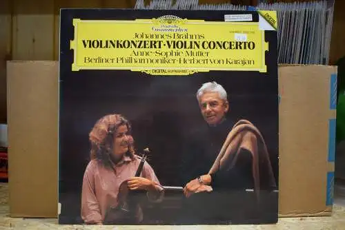 Johannes Brahms, Anne-Sophie Mutter, Berliner Philharmoniker · Herbert von Karajan ‎– Violinkonzert = Violin Concerto