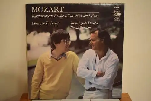 Mozart - Christian Zacharias, Staatskapelle Dresden, David Zinman ‎– Klavierkonzert Es-dur KV 482 & A-dur KV 488