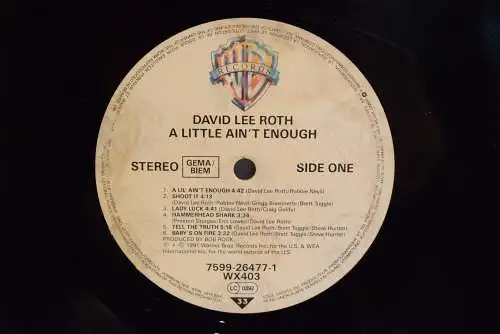 David Lee Roth ‎– A Little Ain't Enough