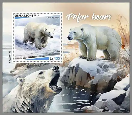 SIERRA LEONE 2023 ** BL Eisbären Polarbären Polar Bears