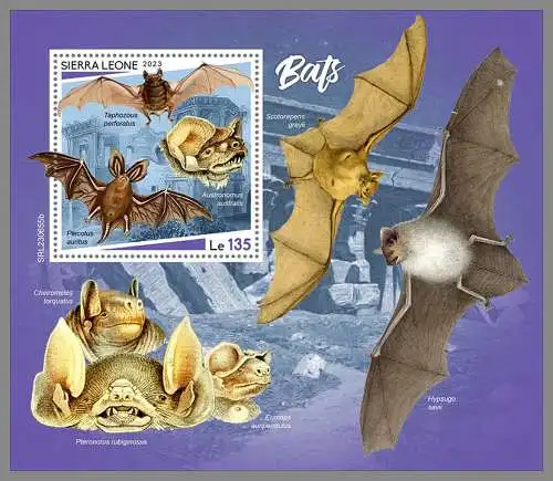 SIERRA LEONE 2023 ** BL Fledermäuse Bats