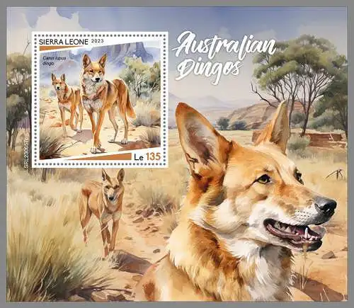 SIERRA LEONE 2023 ** BL Australische Dingos Australian Dingos