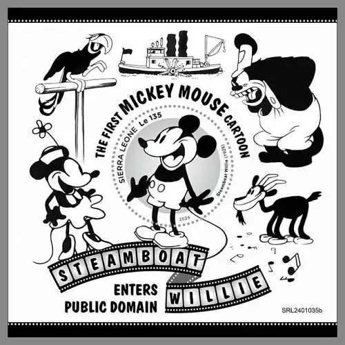 SIERRA LEONE 2024 ** BL Walt Disney Mickey Mouse Cartoon