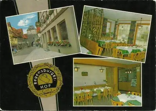 [Echtfotokarte farbig] AK Altdorf / Nürnberg Regensburger Hof 3 Bilder color. 