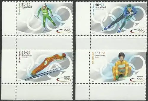 Bundesrep. Deutschland 2002 Nr 2237-2240 + MH 47 Postfrisch / **