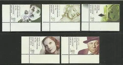 Bundesrep. Deutschland 2001 Nr 2218-2222 + MH 46 Postfrisch / **