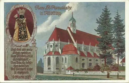 [Ansichtskarte] Sammlung 6 AKs Wallfahrtsort Altötting + Schwarze Madonna ab ca. 1910. 