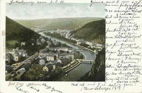 [Ansichtskarte] Sammlung 9 AKs Bad Ems, div. Motive ab ca. 1900. 