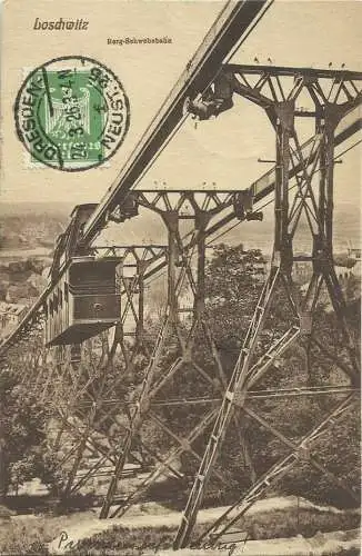 [Echtfotokarte farbig] Konvolut - 5 AKs Dresden Loschwitz mit Schwebebahn vor 1945. 