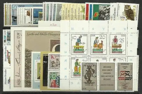 DDR 1982 Nr 2667-2763 Postfrisch / **
