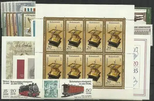 DDR 1983 Nr 2764-Block75 Postfrisch / **