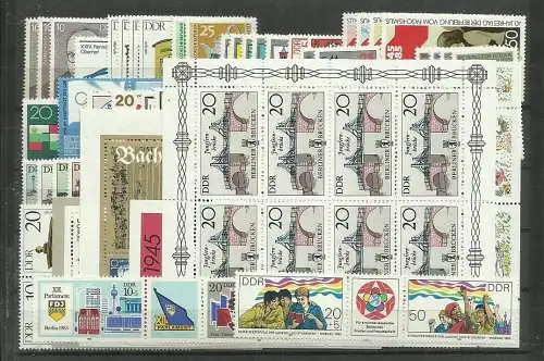 DDR 1985 Nr 2920-2992 Postfrisch / **